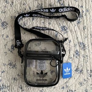 NWT Adidas clear festival cross body bag
